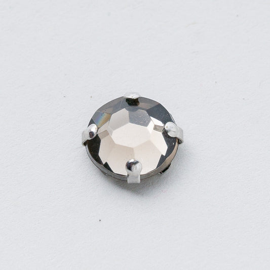Anhänger Silber Grauer Stein 0,9 cm 0,27 g0