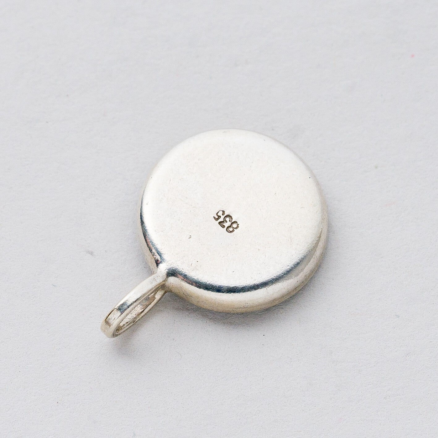 Anhänger 835 Silber Blauer Stein 1,8 cm 1,57 g5