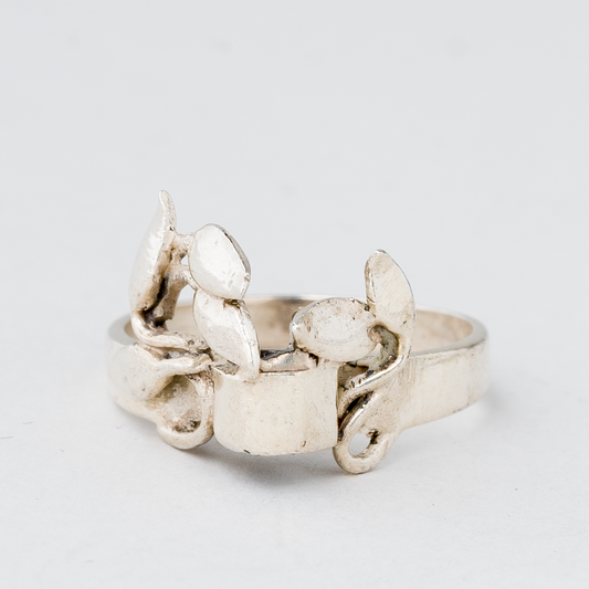 Ring floral 2,93 g 925er Silber Größe 52 (16,5 mm Ø)0