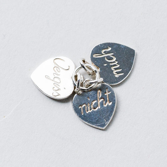 Anhänger Silber Herz "Vergiss mich nicht" 1,5 cm 1,21 g0
