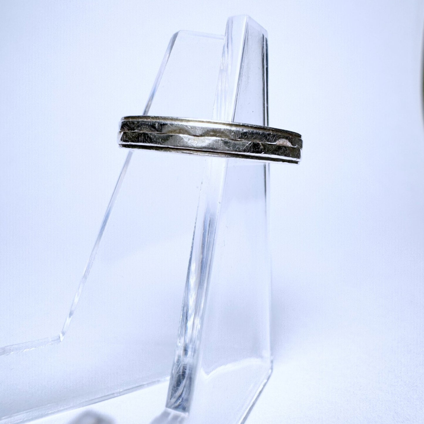 Ring 835er Silber Größe 51 mit Welle 1,19g5