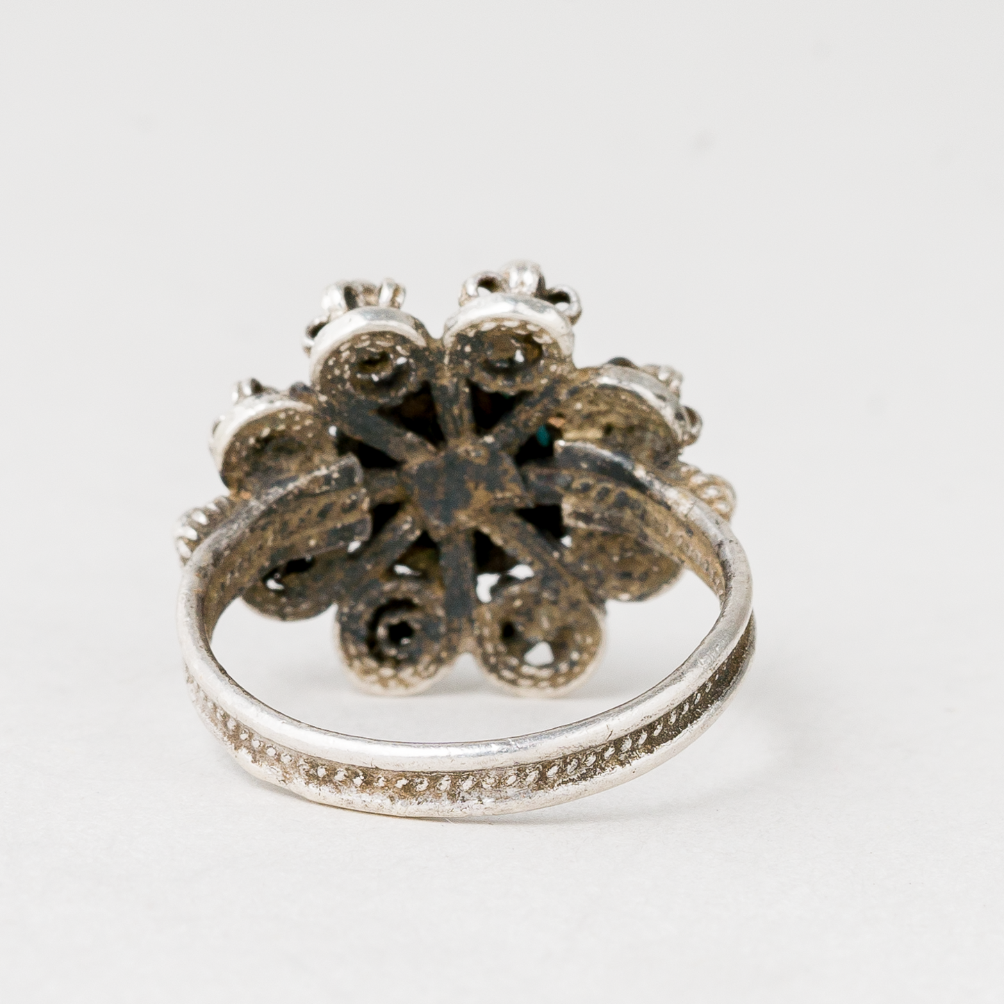 Ring Blauer Stein Silber 4,09 g Größe 52 (16,5 mm Ø)2