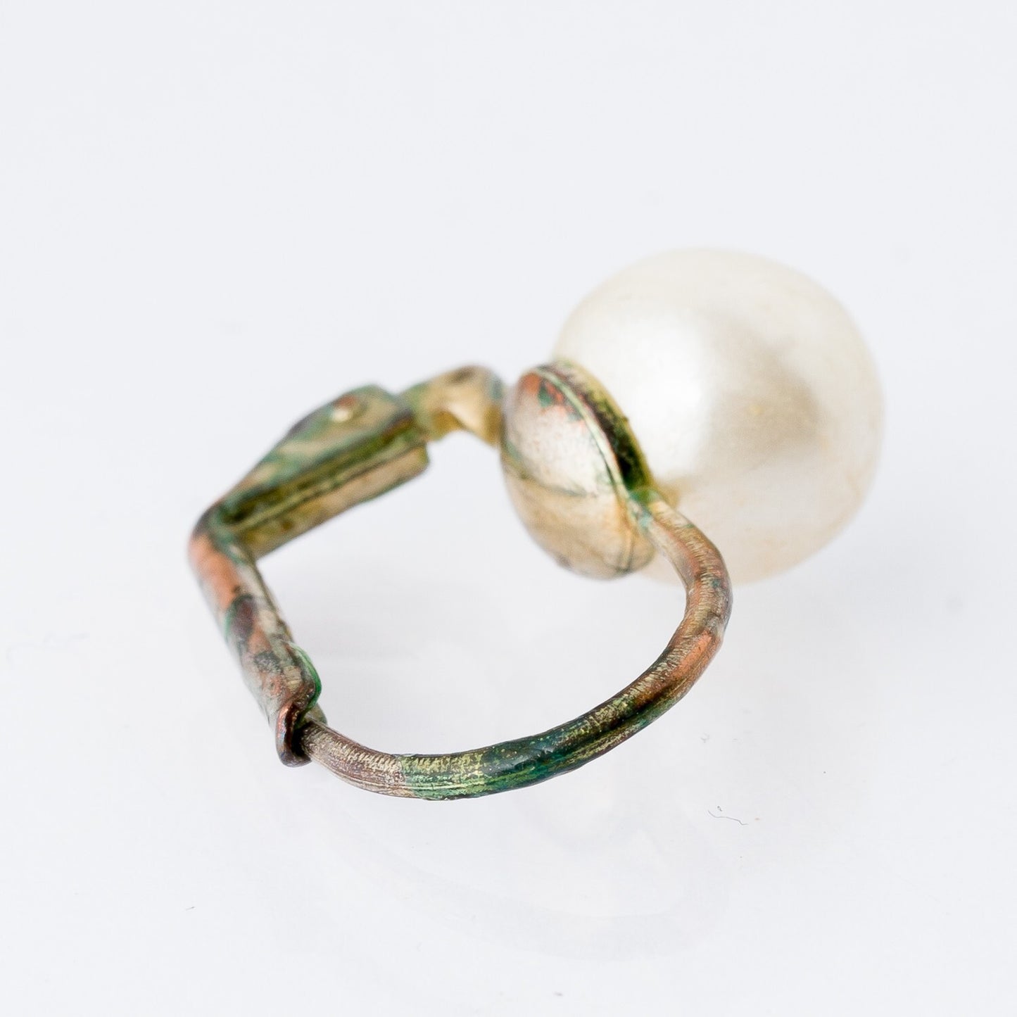Einzelner Ohrring Hängeohrring Perle Silber 0,93 g3