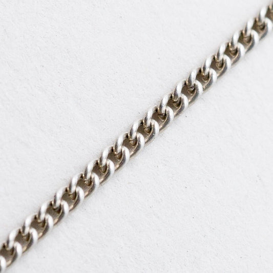 Silber Halskette 835 Panzerkette 1,7 mm 52 cm 3,96 g0