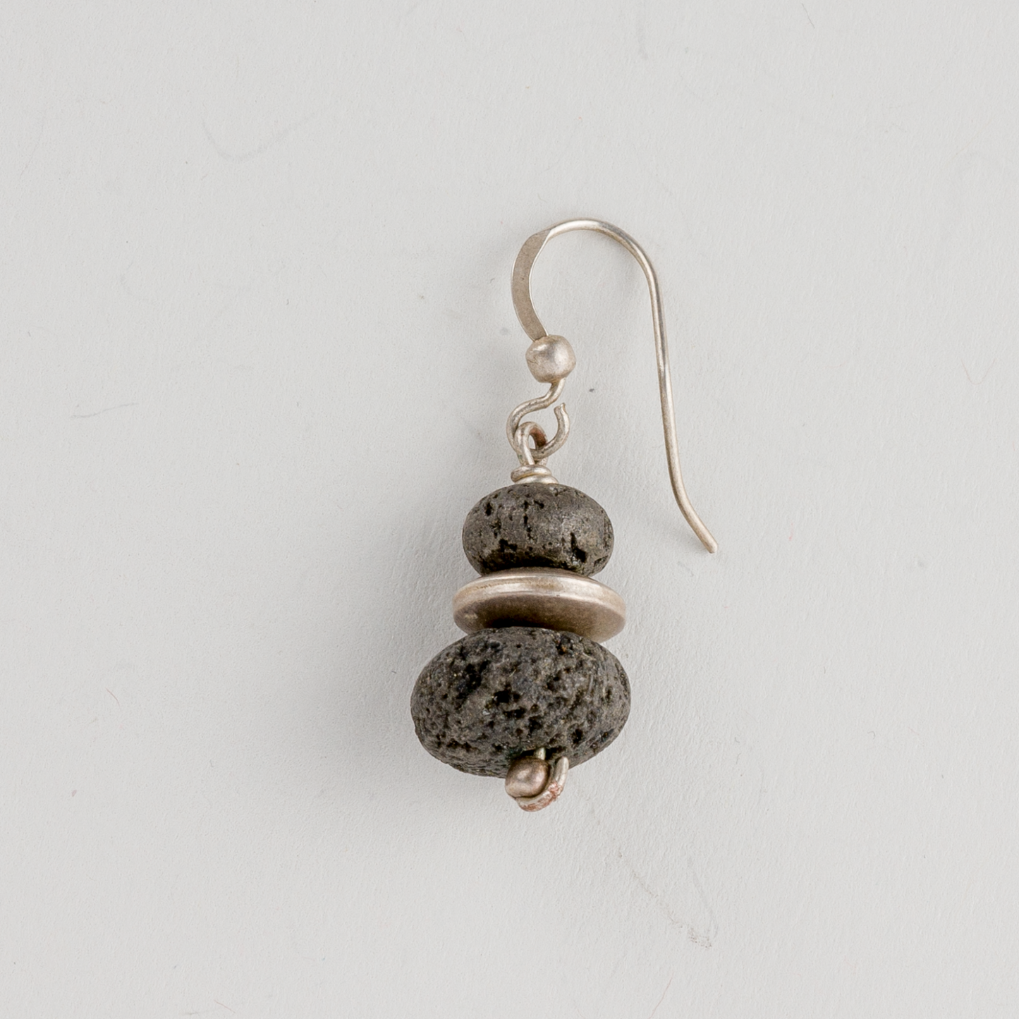 Silberohrring 925er Silber 3g Mit Stein 2,5 cm1