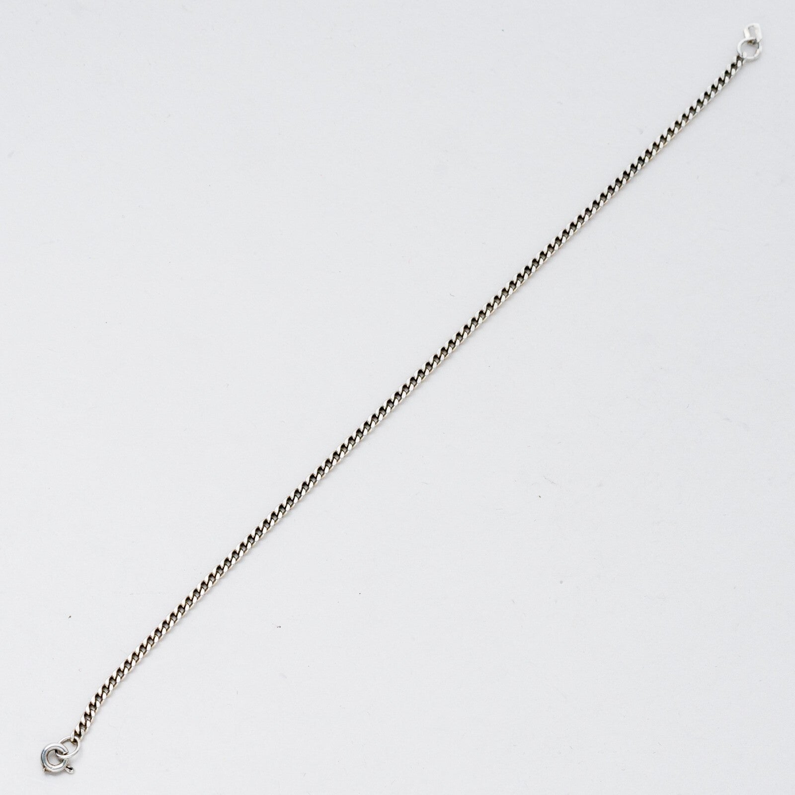 Silber Armband 18,5 cm 835 Panzerkette 2,56 g1