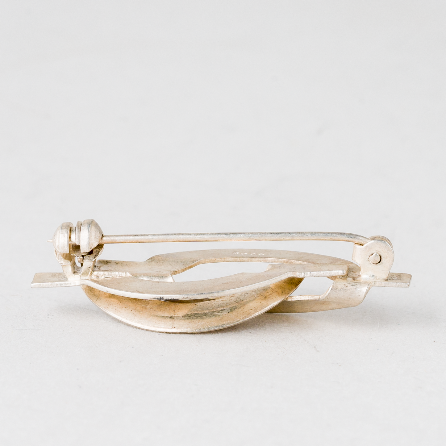 Brosche 835er Silber 2,91 g 3,5 cm1