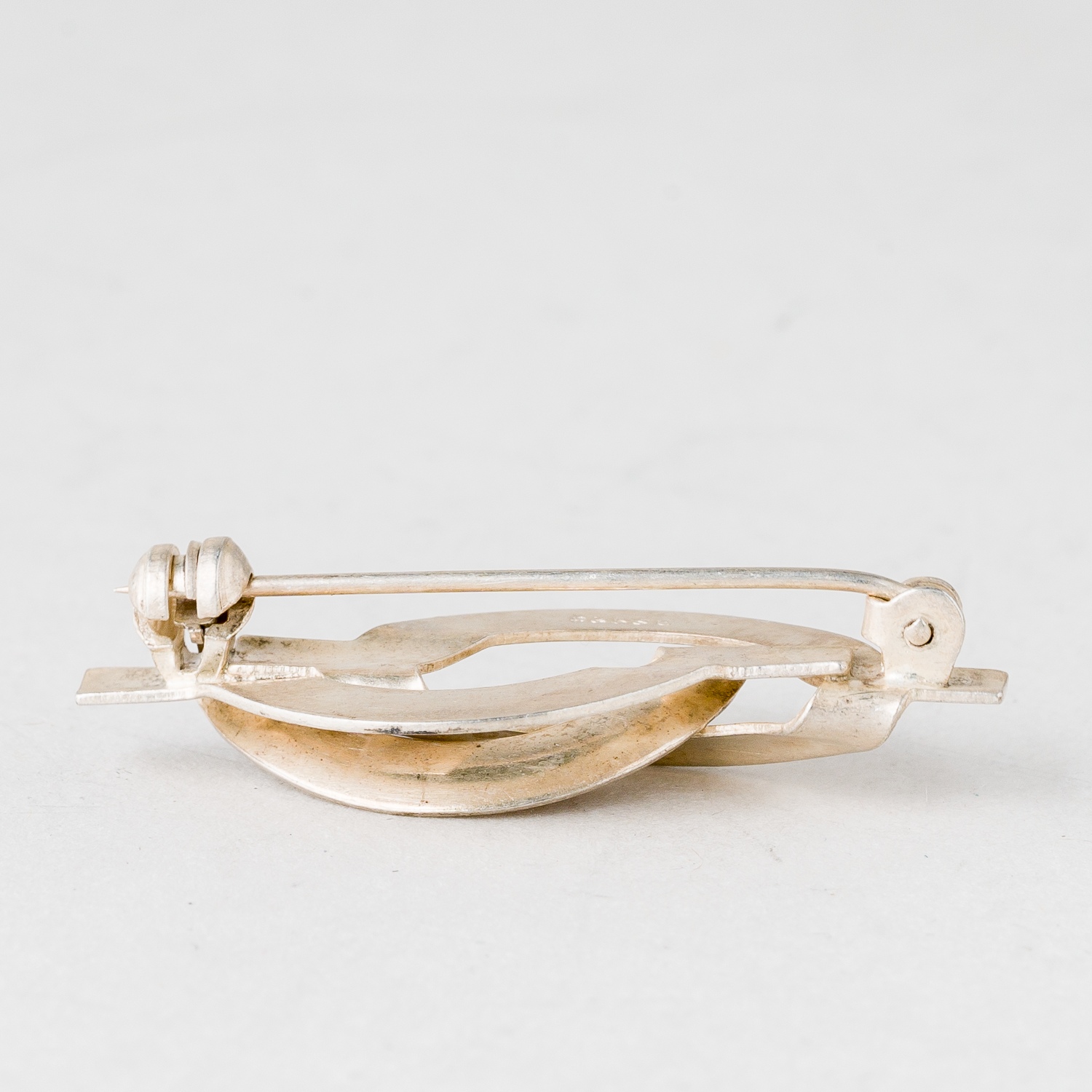 Brosche 835er Silber 2,91 g 3,5 cm1
