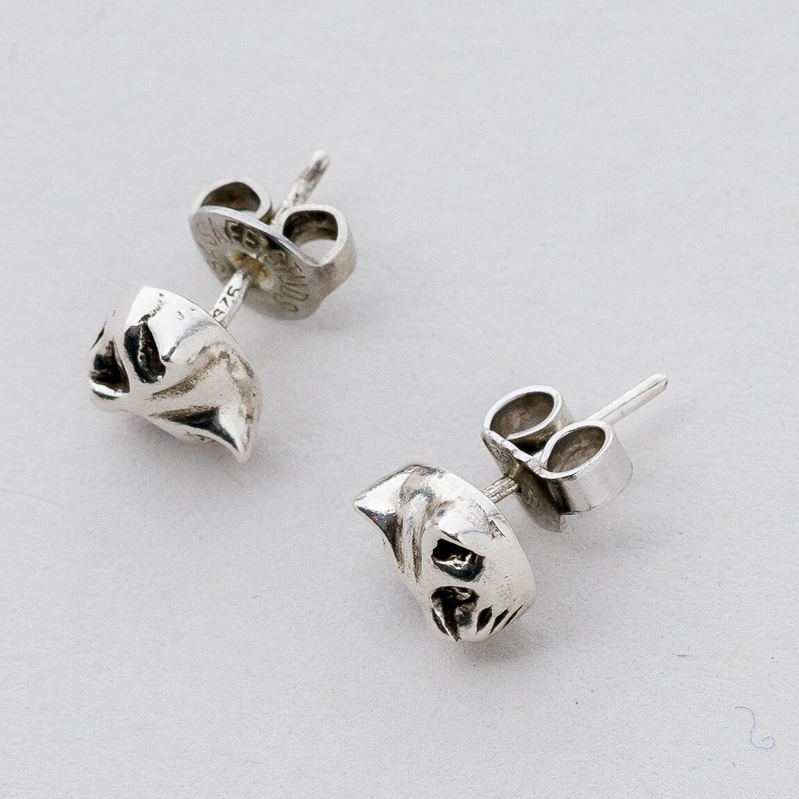 Ohrringe Ohrstecker Silber Katzen 1,81 g1
