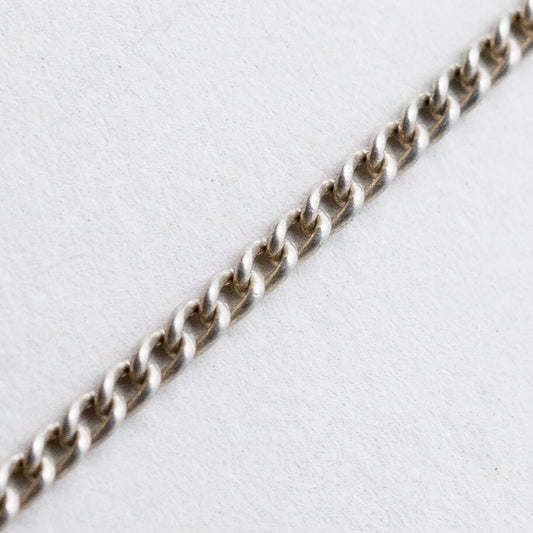 Silber Halskette 835 Panzerkette 1,6 mm 66 cm 4,52 g0