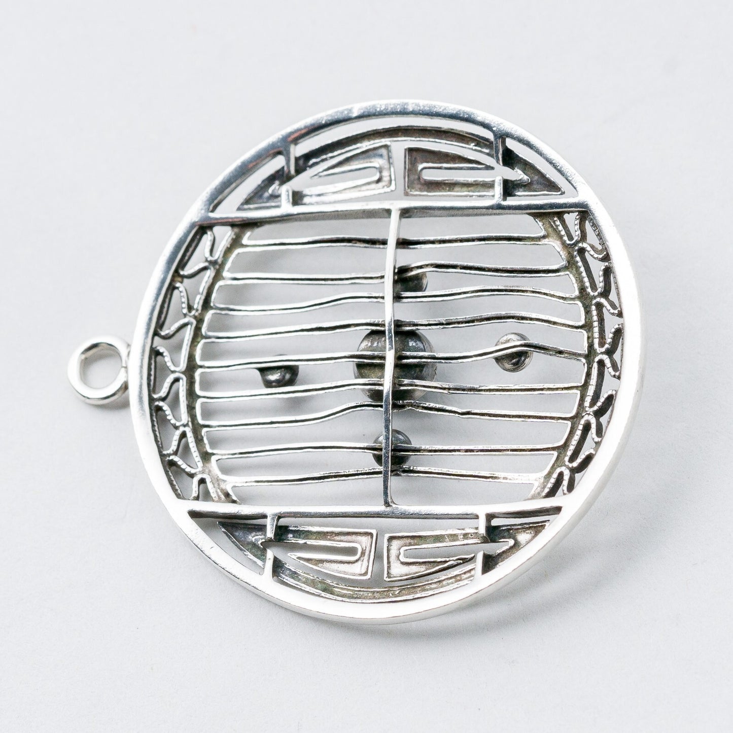 Anhänger Silber Blaue Steine 3,8 cm 4,39 g5