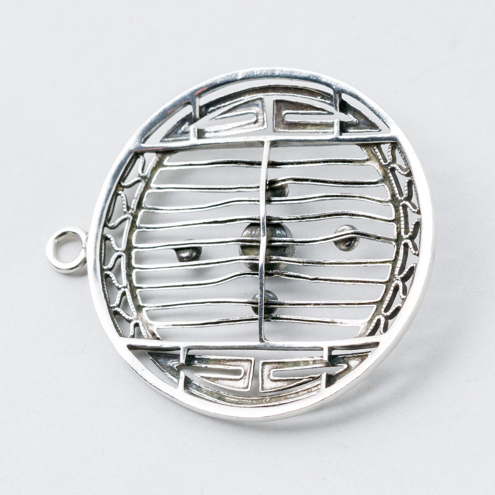 Anhänger Silber Blaue Steine 3,8 cm 4,39 g5