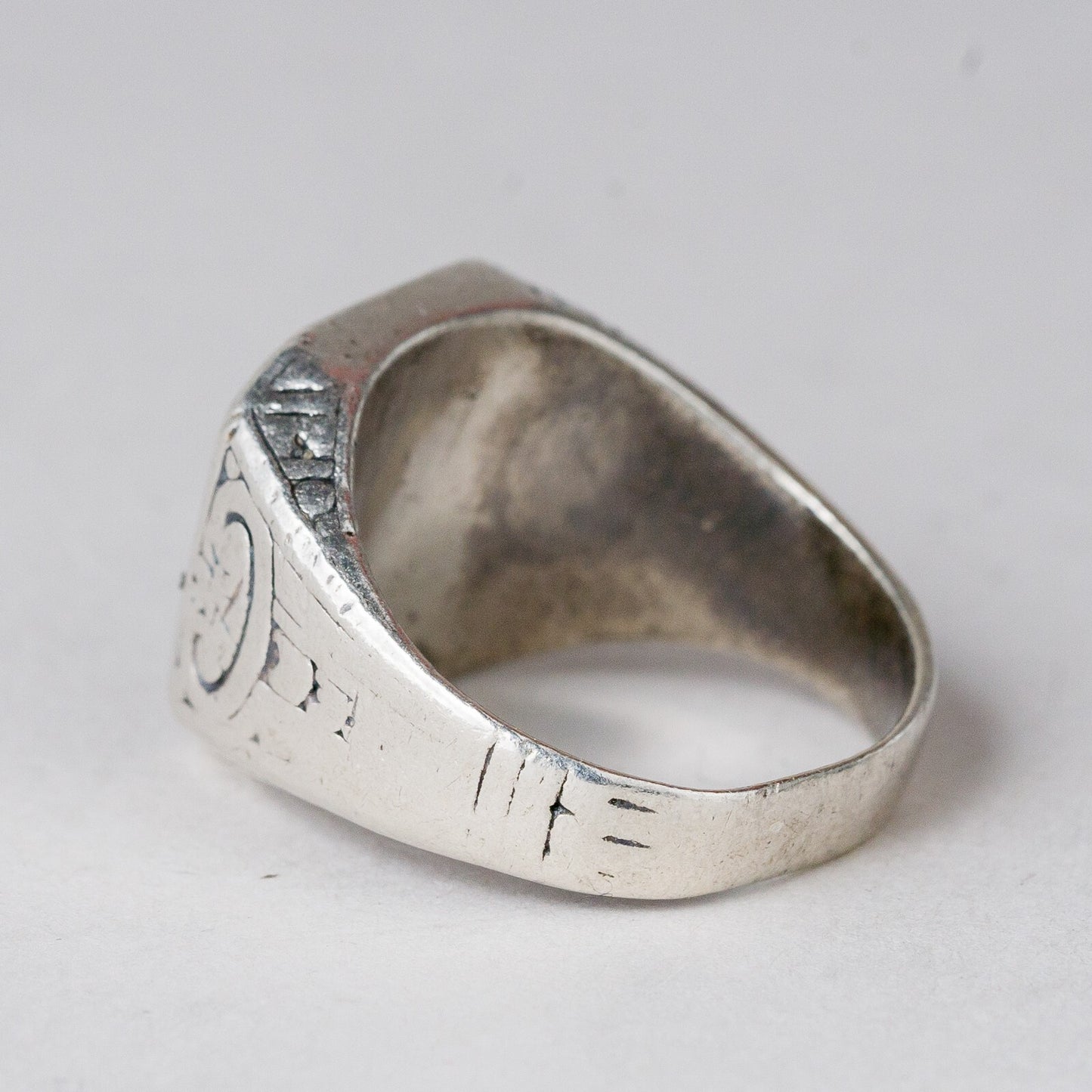 Silber Ring Monogramm "HH" Größe 56 (17,8 mm Ø) 10,4 g2