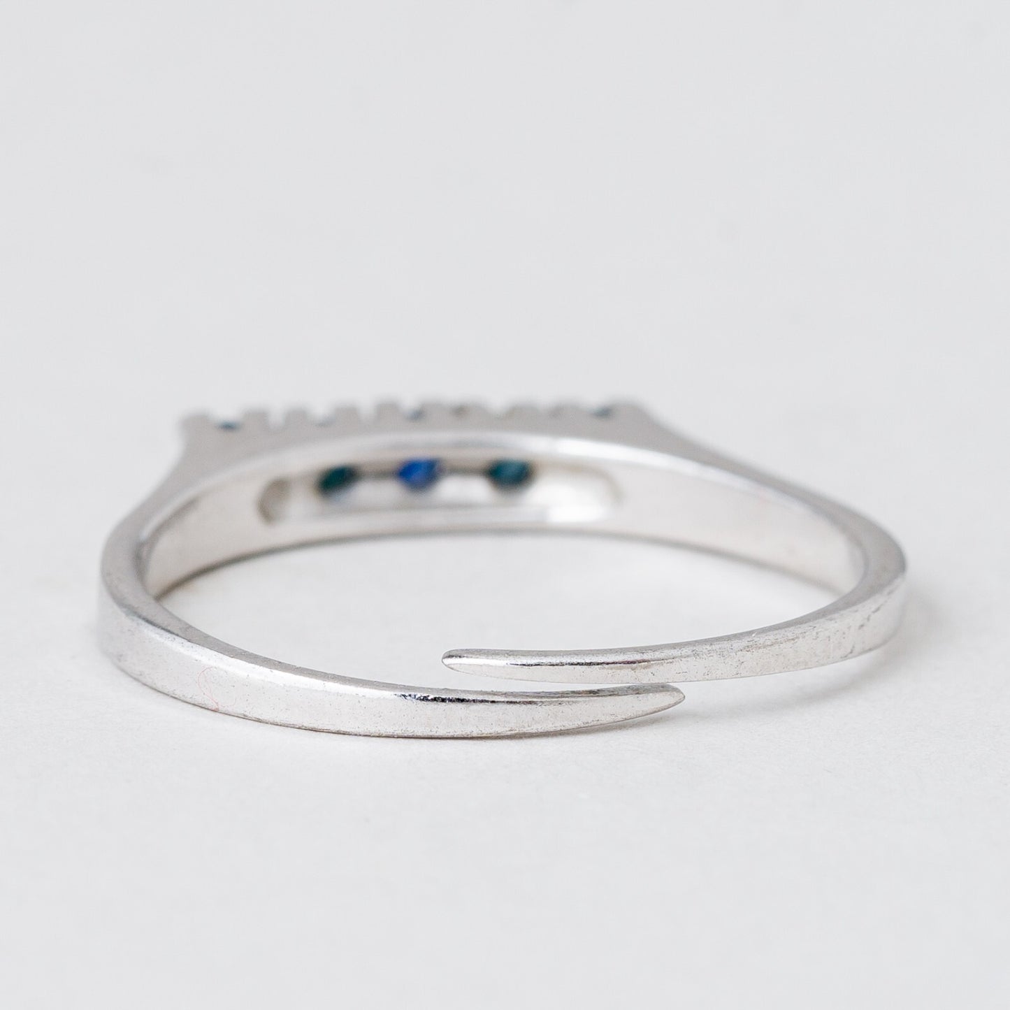 2 x Ring Blau und Rote Stein 4,61 g 835er Silber Größe flexibel ca. 6010