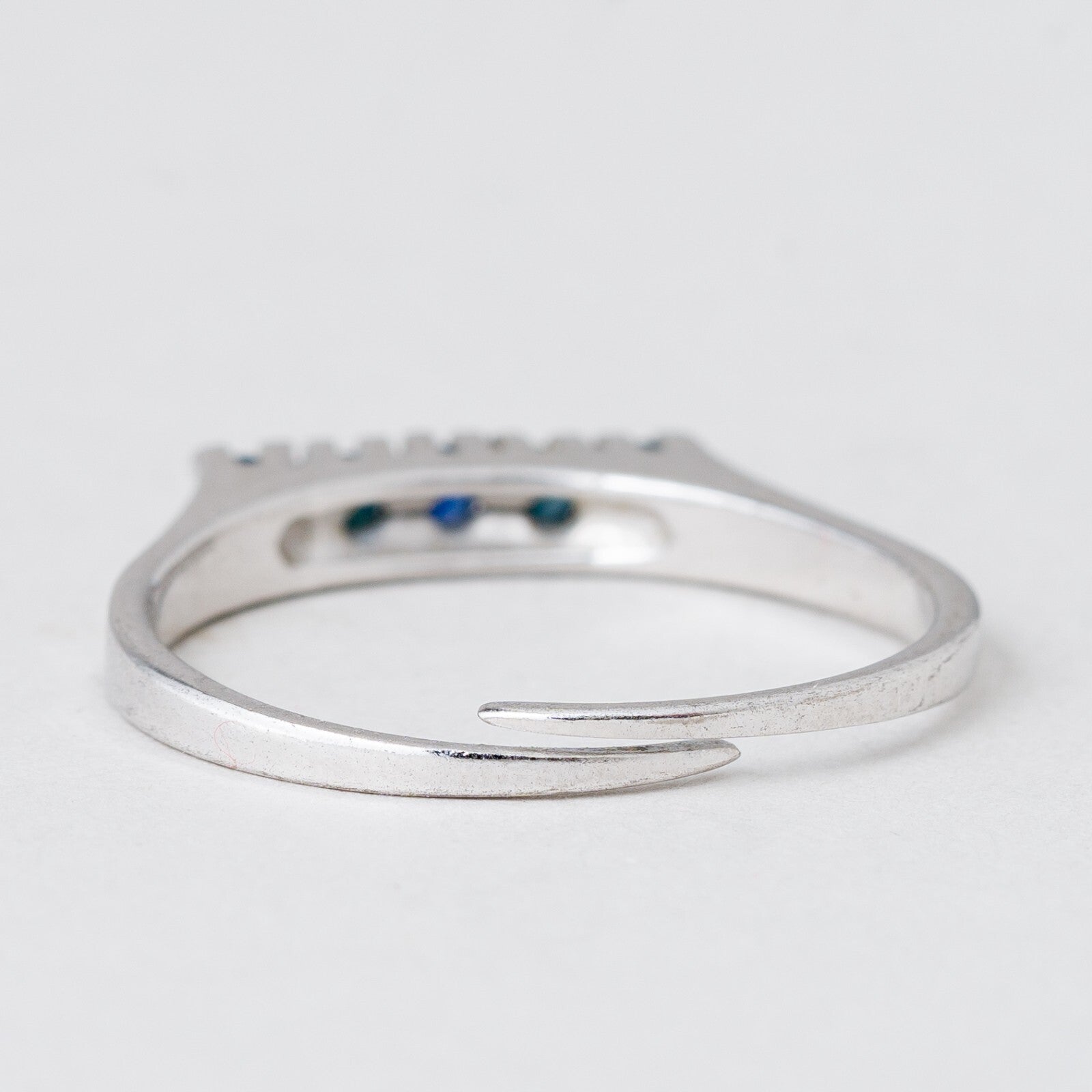 2 x Ring Blau und Rote Stein 4,61 g 835er Silber Größe flexibel ca. 6010
