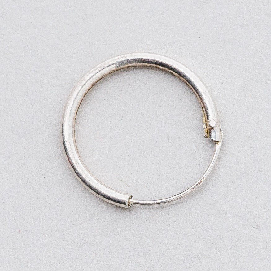 Einzelner Ohrring Creole Silber 0,33 g1