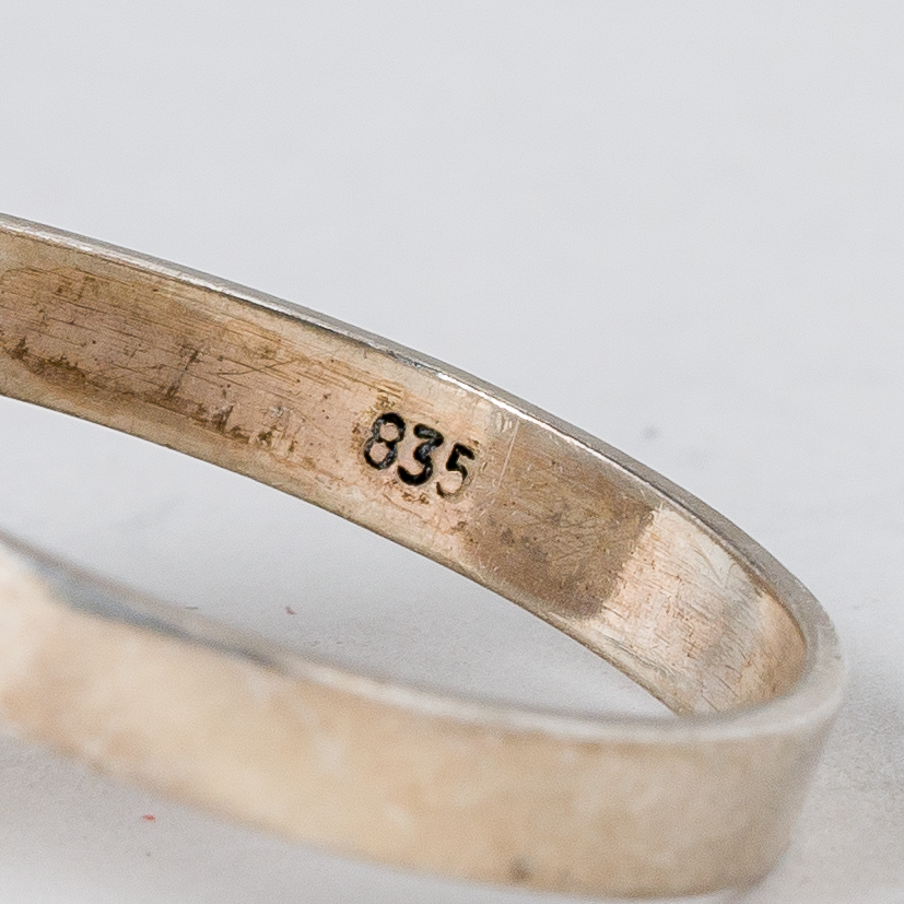 Ring Opal 835er Silber 3,67 g Größe 54 (17,2 mm Ø)3