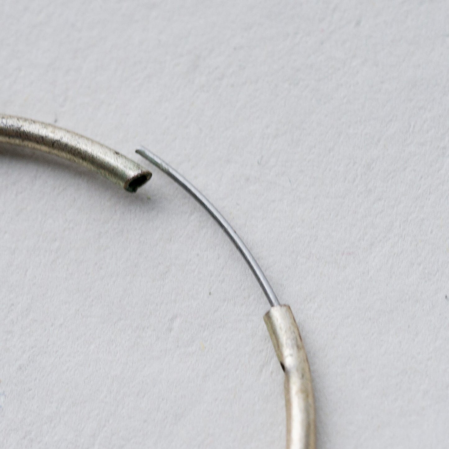 Einzelner Ohrring Creole Silber 0,8 g7