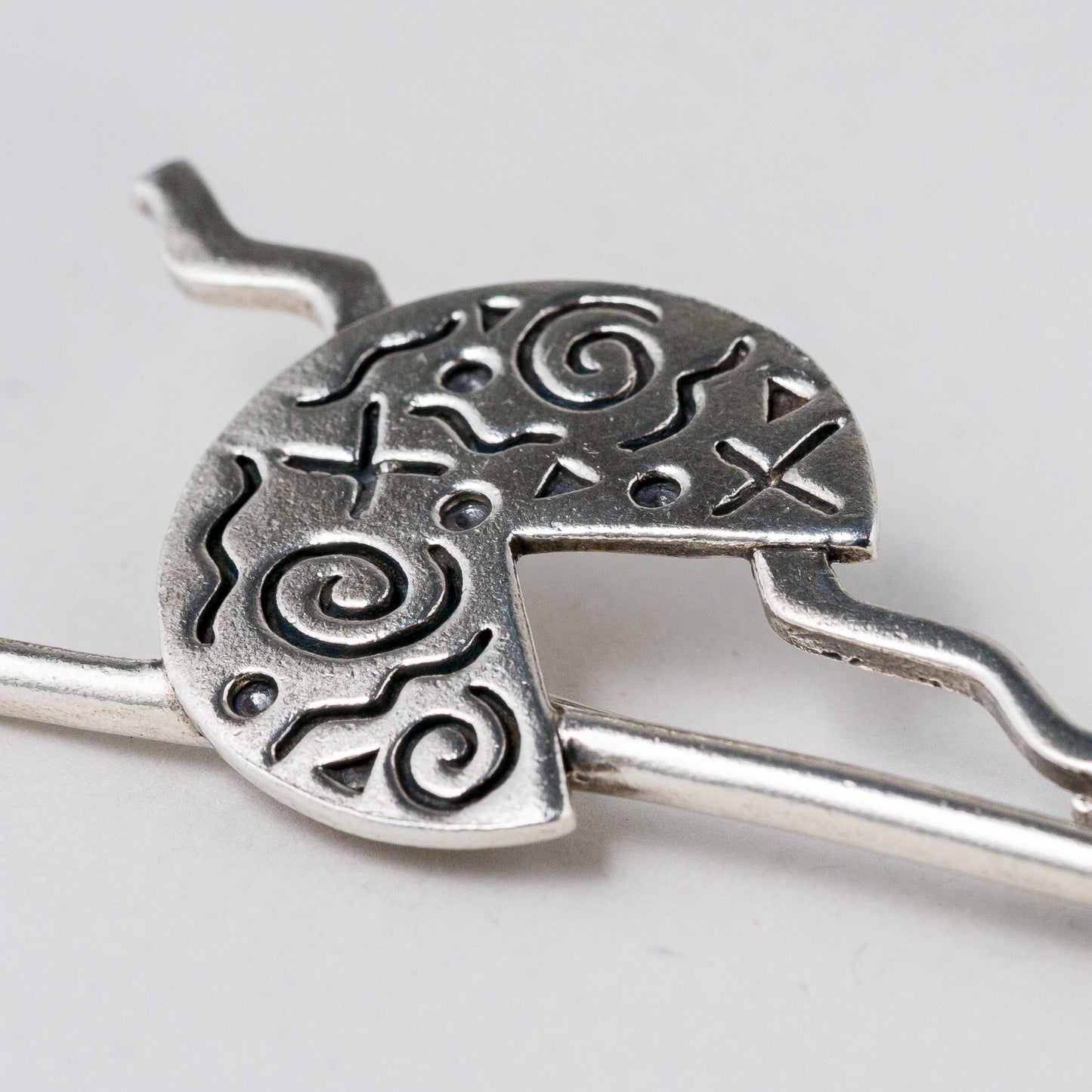 Silber Brosche 925 6,8 cm 13,27 g1