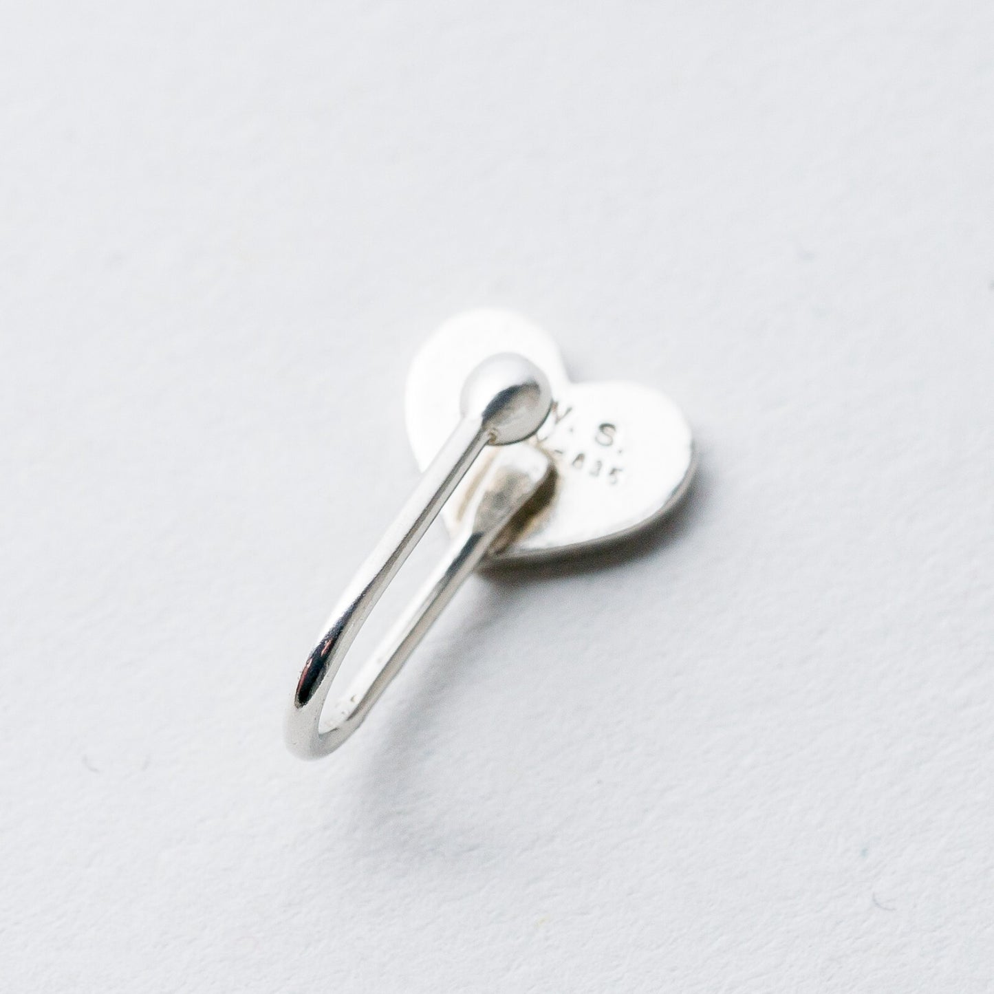 Piercing Herz 835 Silber 1,5 cm 0,69 g5