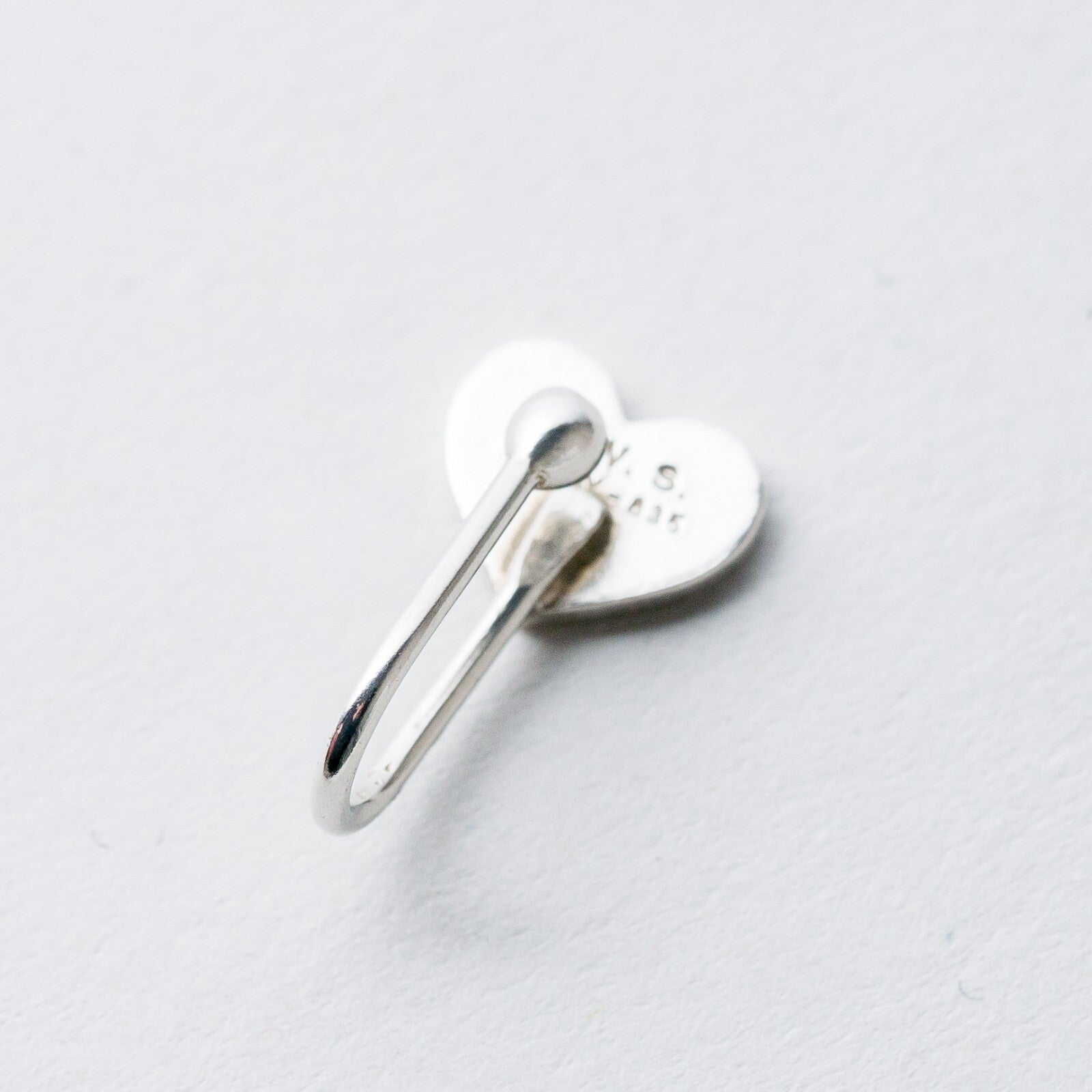 Piercing Herz 835 Silber 1,5 cm 0,69 g5
