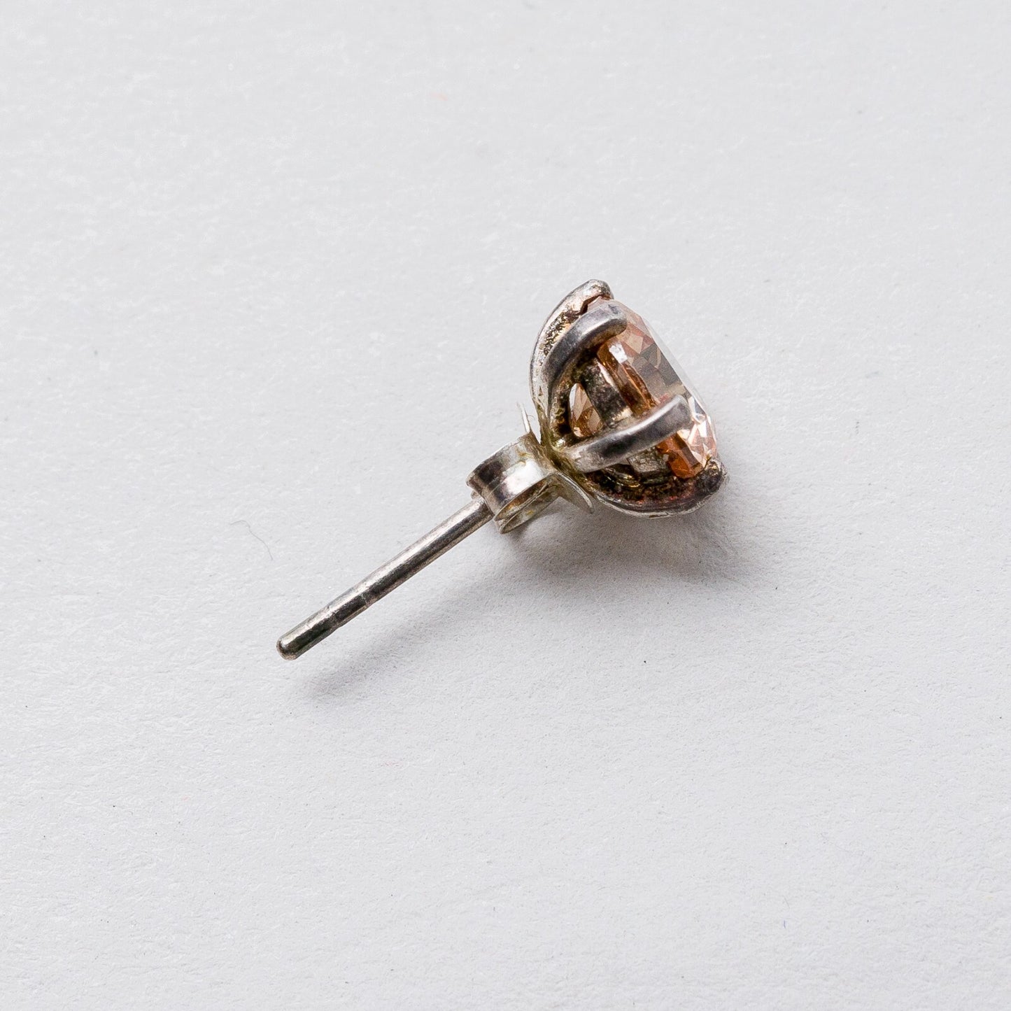 Ohrringe Ohrstecker Silber Rosa Steine 2,09 g4
