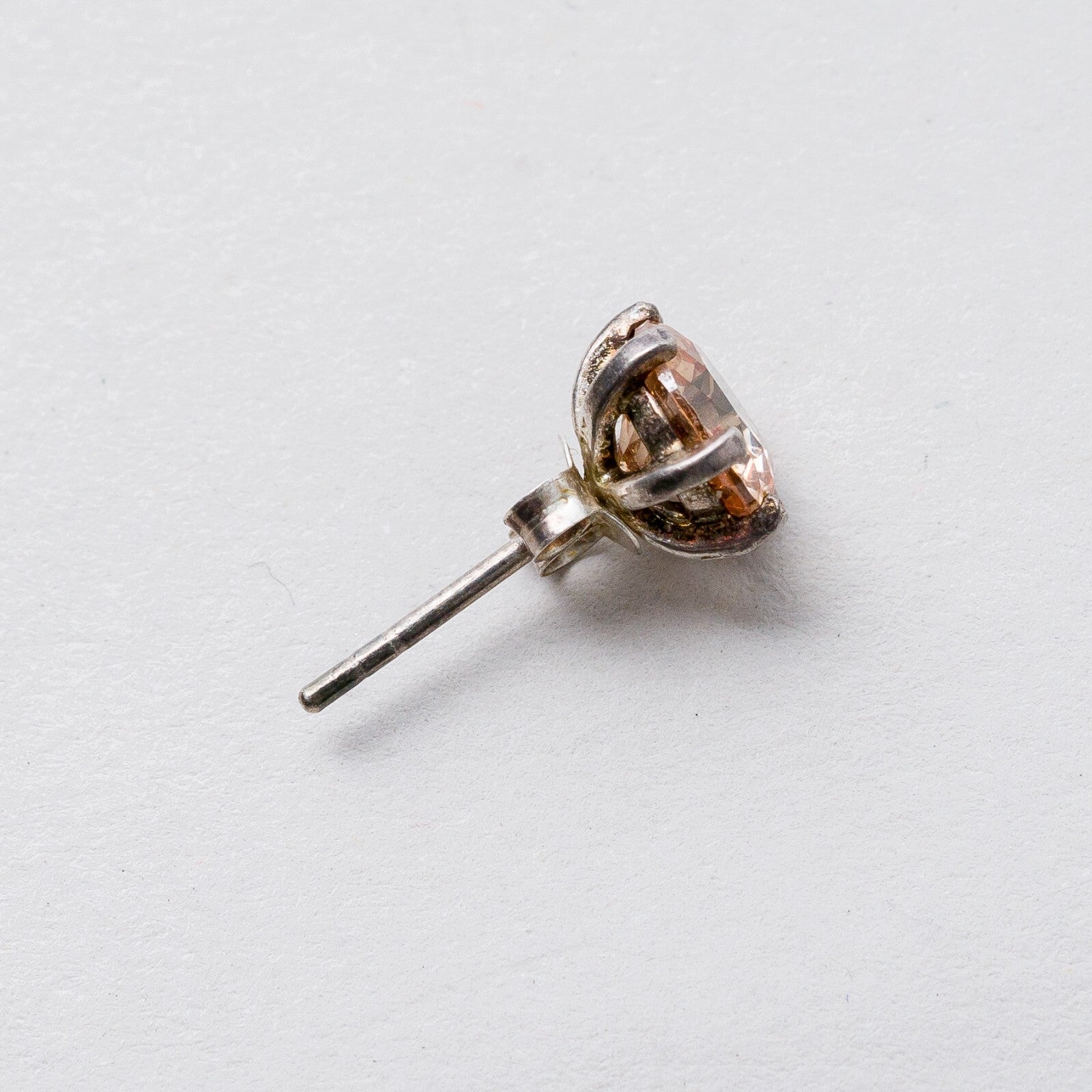 Ohrringe Ohrstecker Silber Rosa Steine 2,09 g4