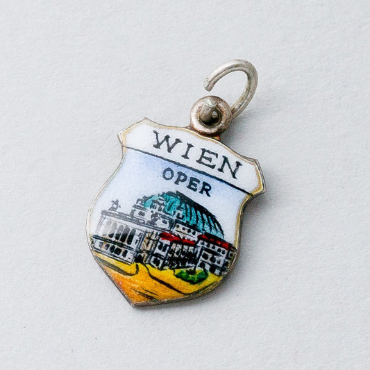 Silber Anhänger Souveniranhänger 800 Wien Oper 1,09 g0