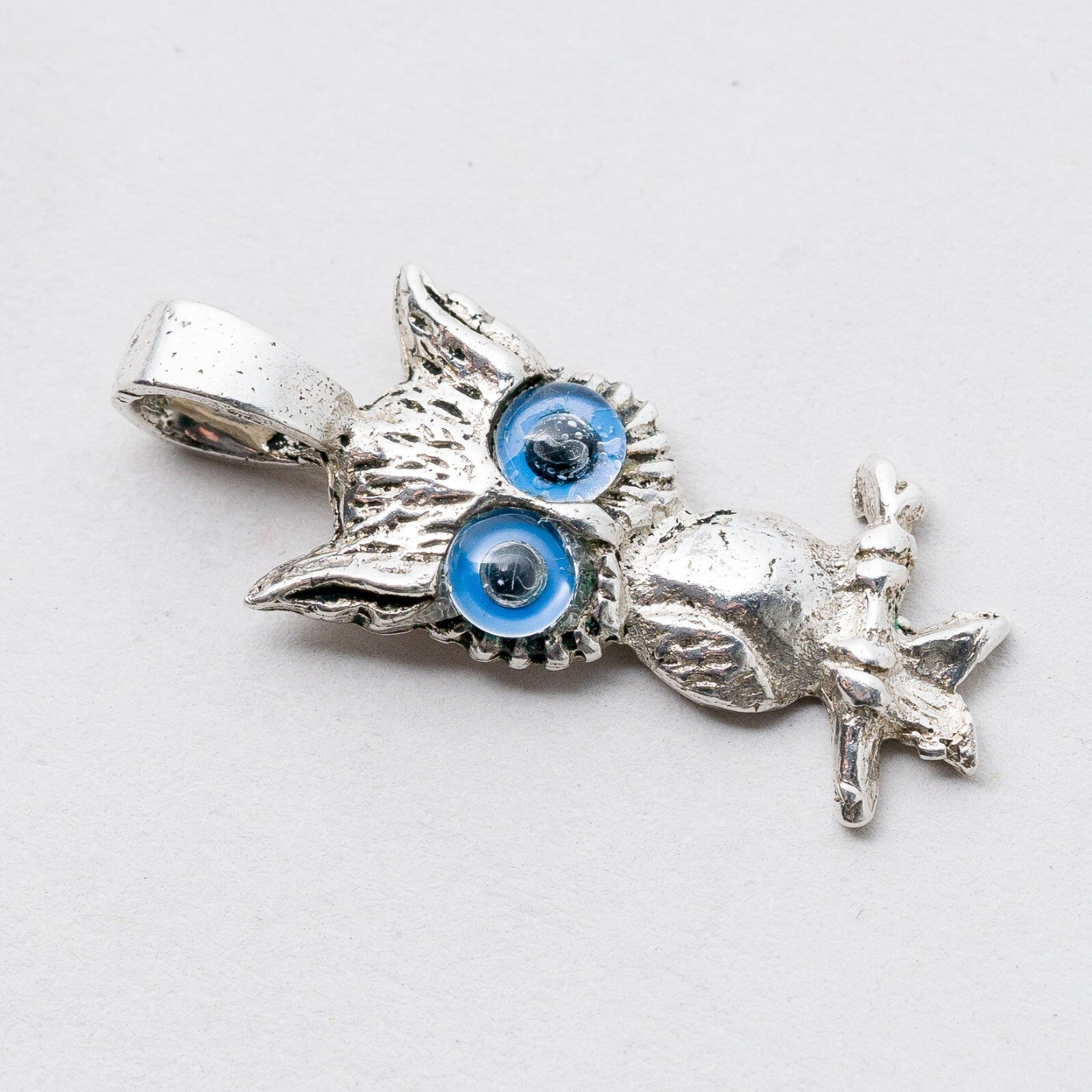 Silber Anhänger Kettenanhänger Eule 3 cm 2,3 g2