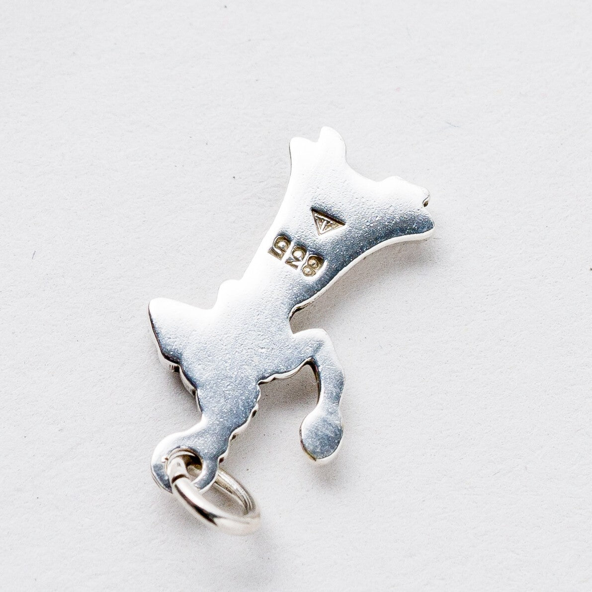 Anhänger 835 Silber Frau mit Bürste und Spiegel 1,8 cm 0,86 g5