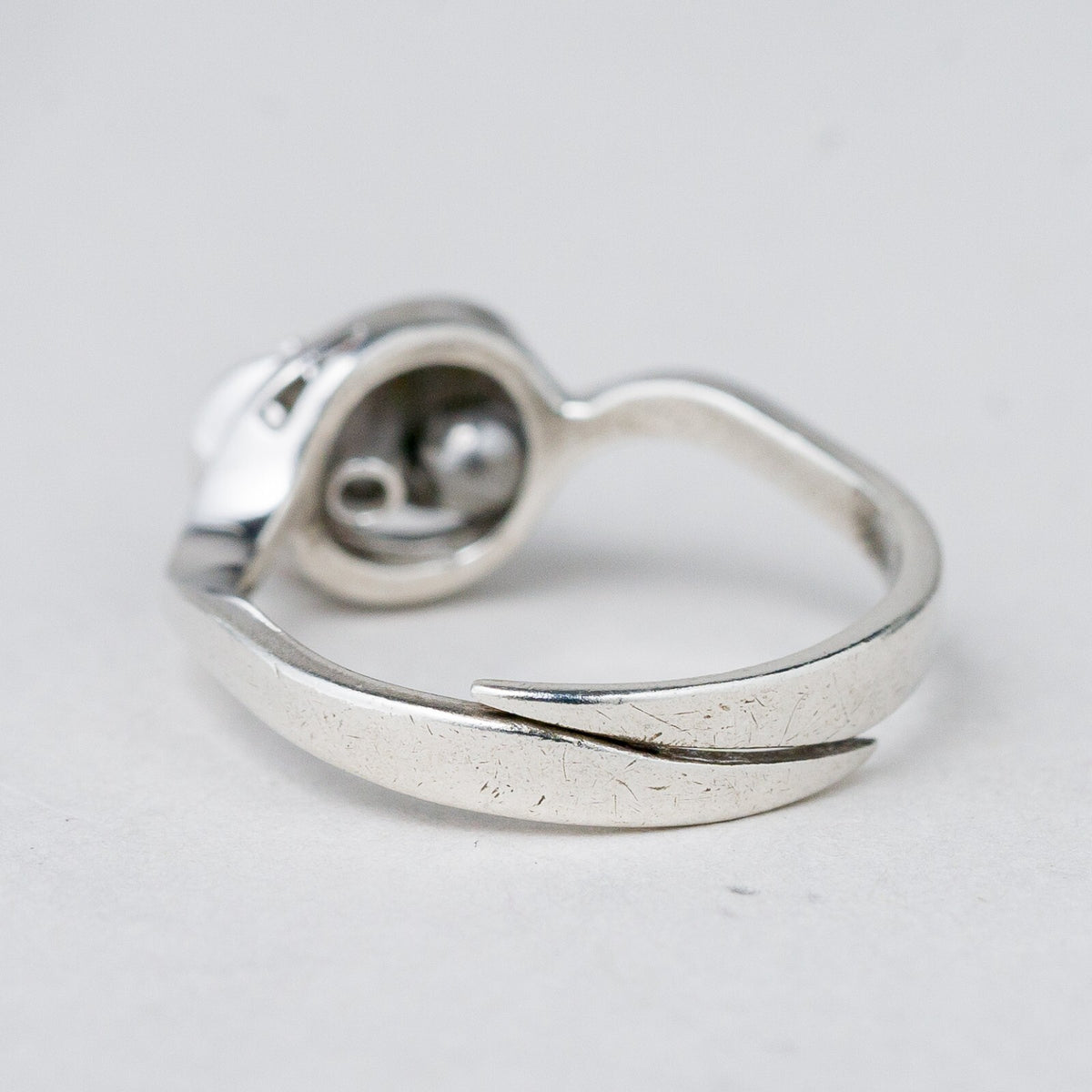 Silber Ring 925 Ohne Stein Größe flexibel ca. 50 2,21 g2