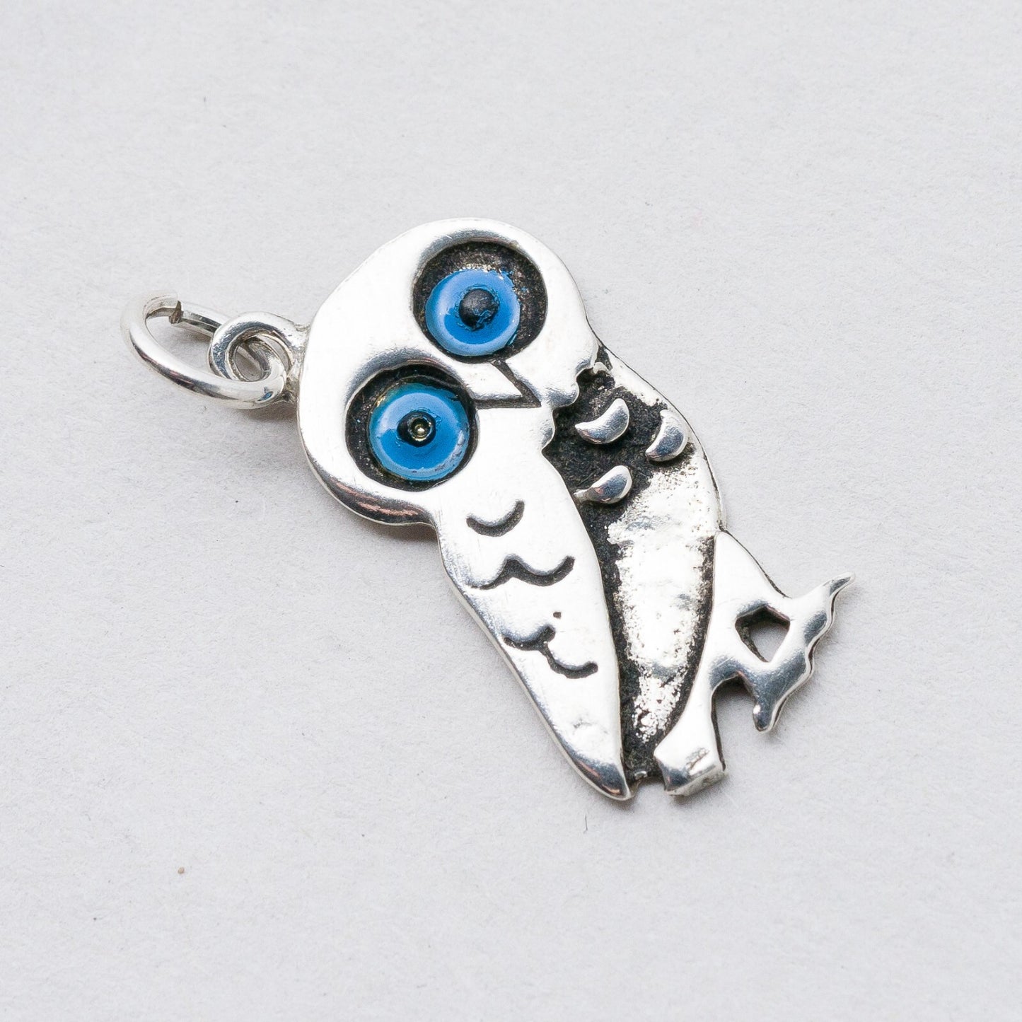 Silber Anhänger Kettenanhänger Eule 2,5 cm 1,69 g2