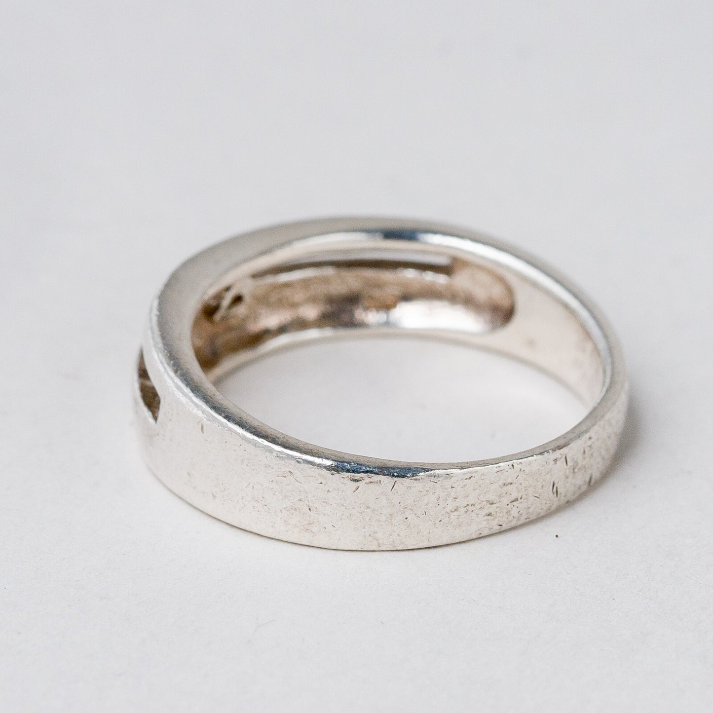 Ring Silber Oranger Stein Größe 54 (17,2 mm Ø) 4,33 g2