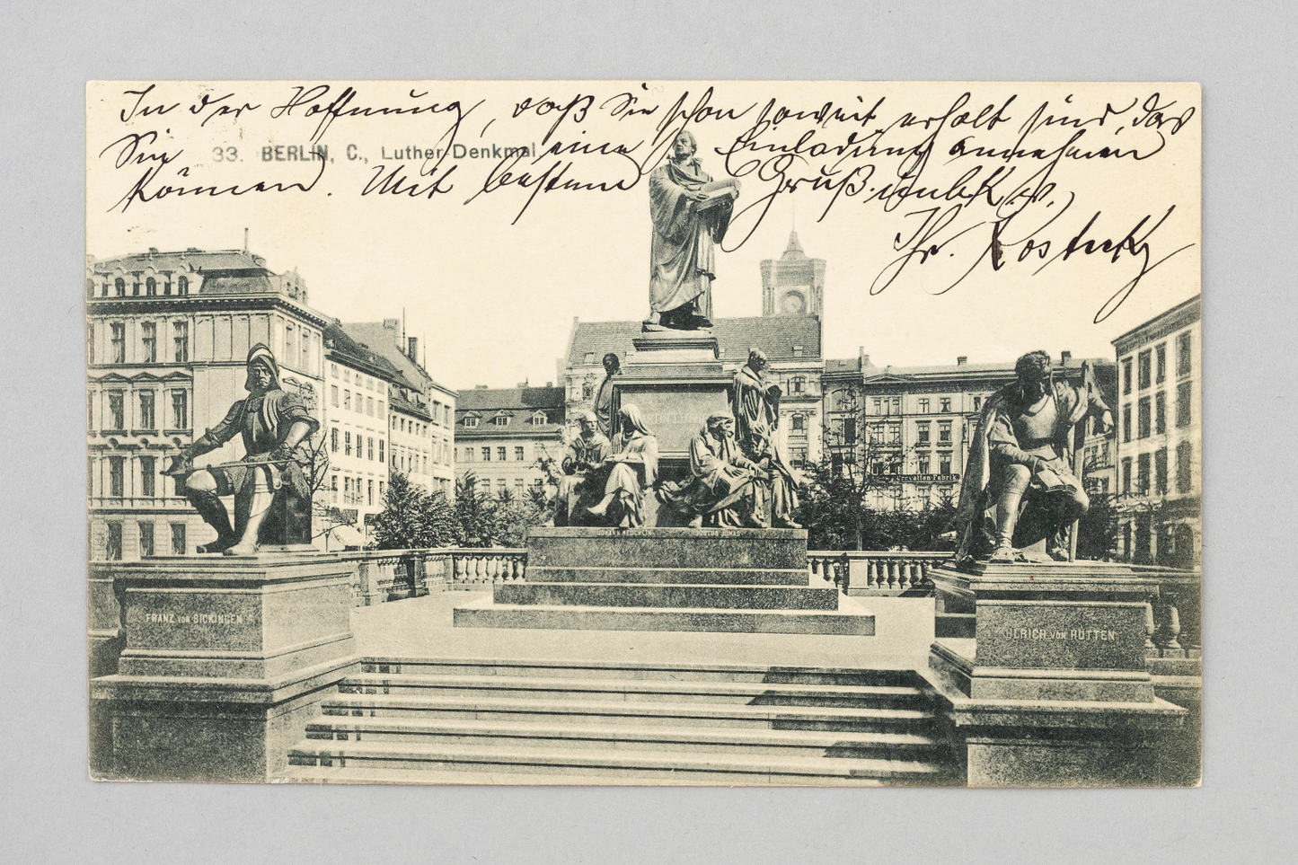 Ansichtskarte Berlin Luther-Denkmal um 19200