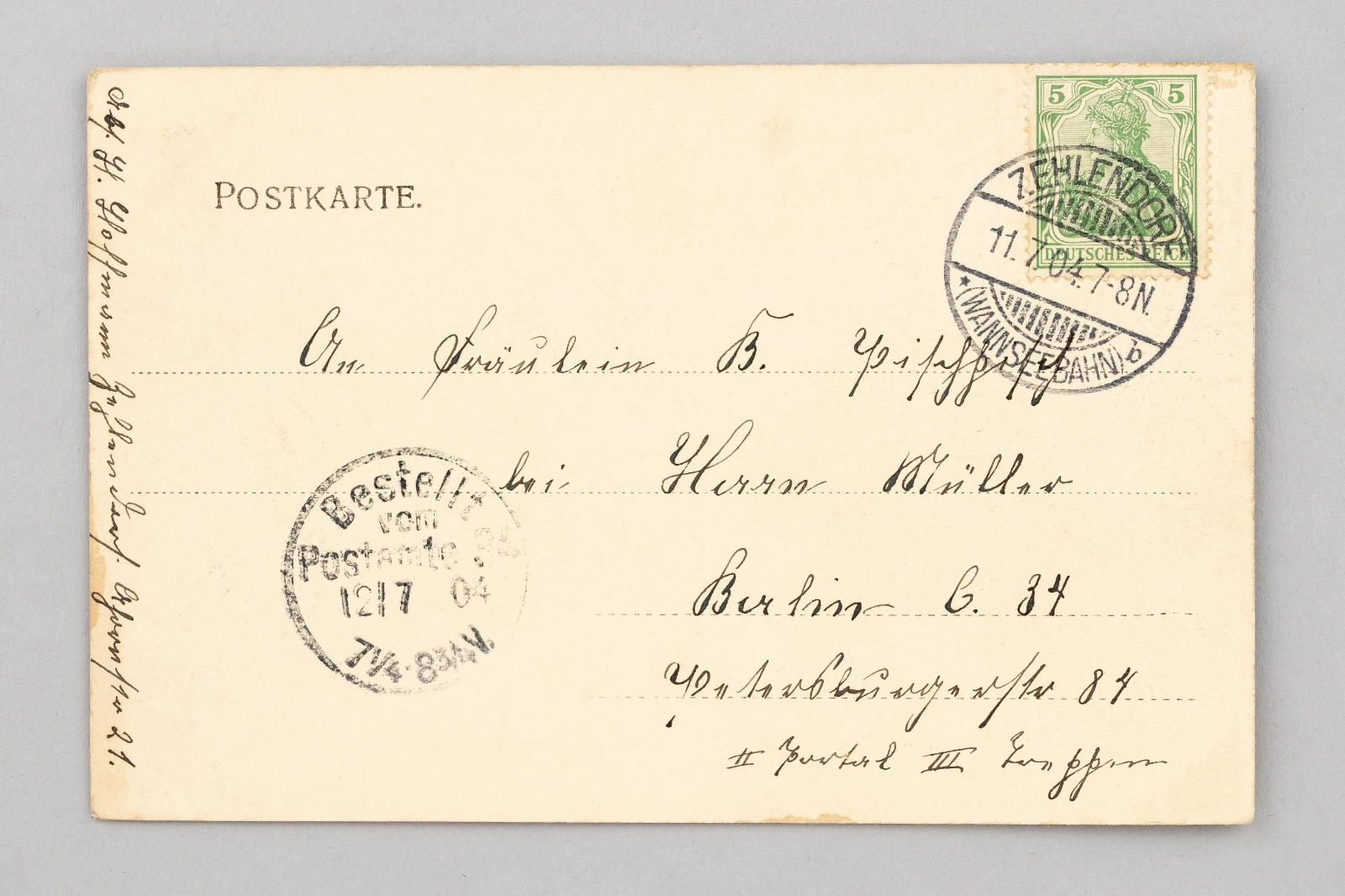 Ansichtskarte Berlin Zehlendorf Teltower Str. 19041