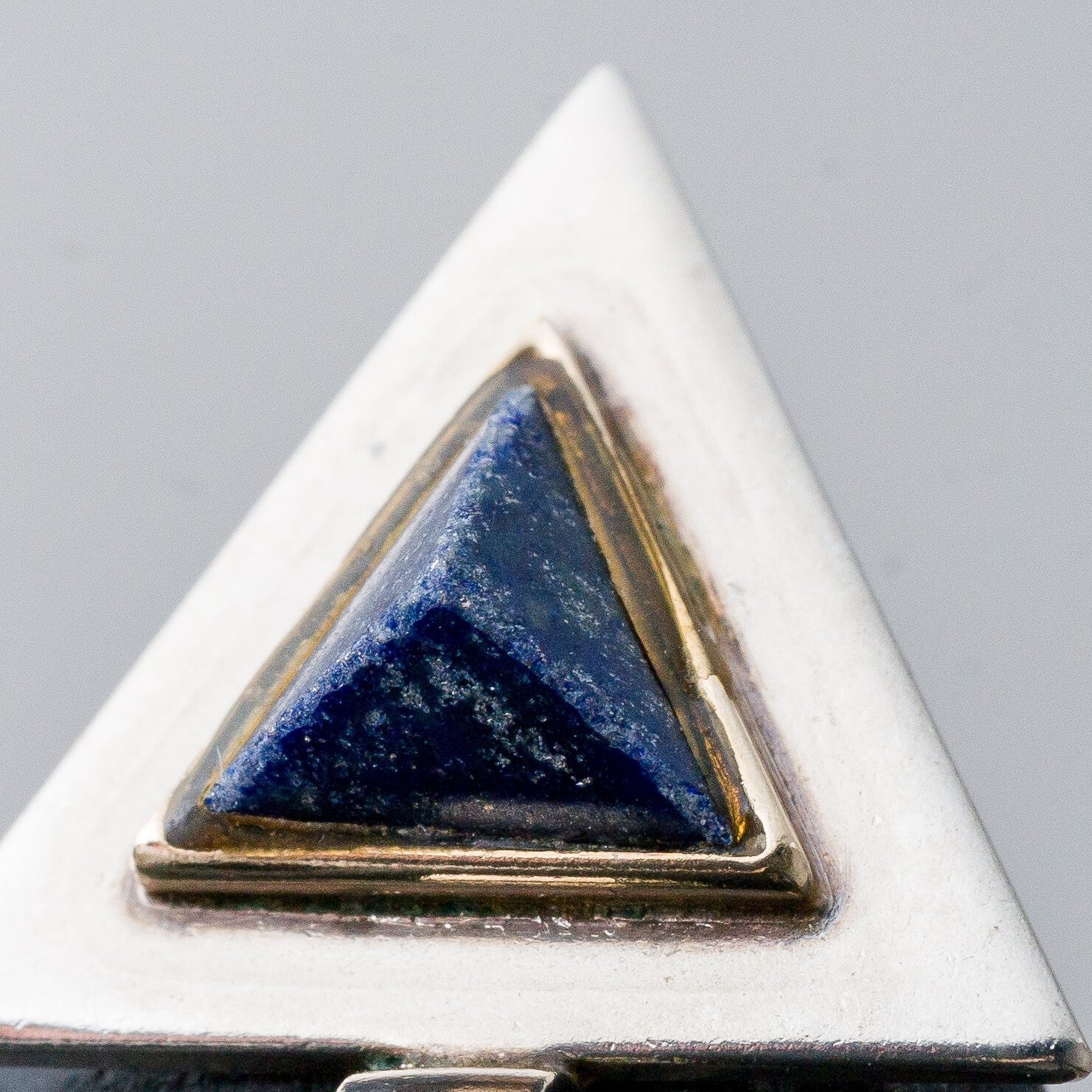 Silber Anhänger Kettenanhänger Blauer Stein 3 g6