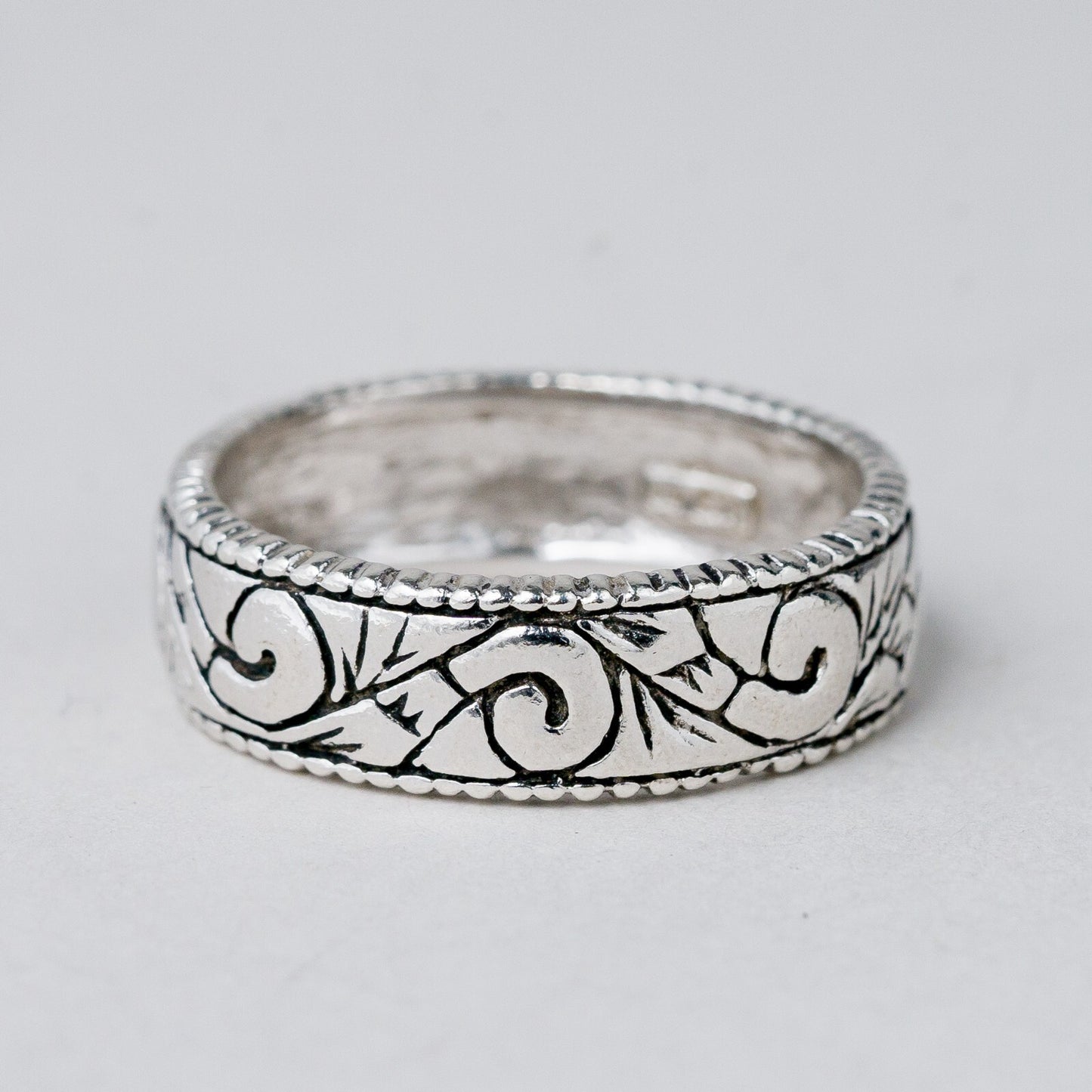 Silber Ring 925 Größe 59 (18,8 mm Ø) 5,32 g1