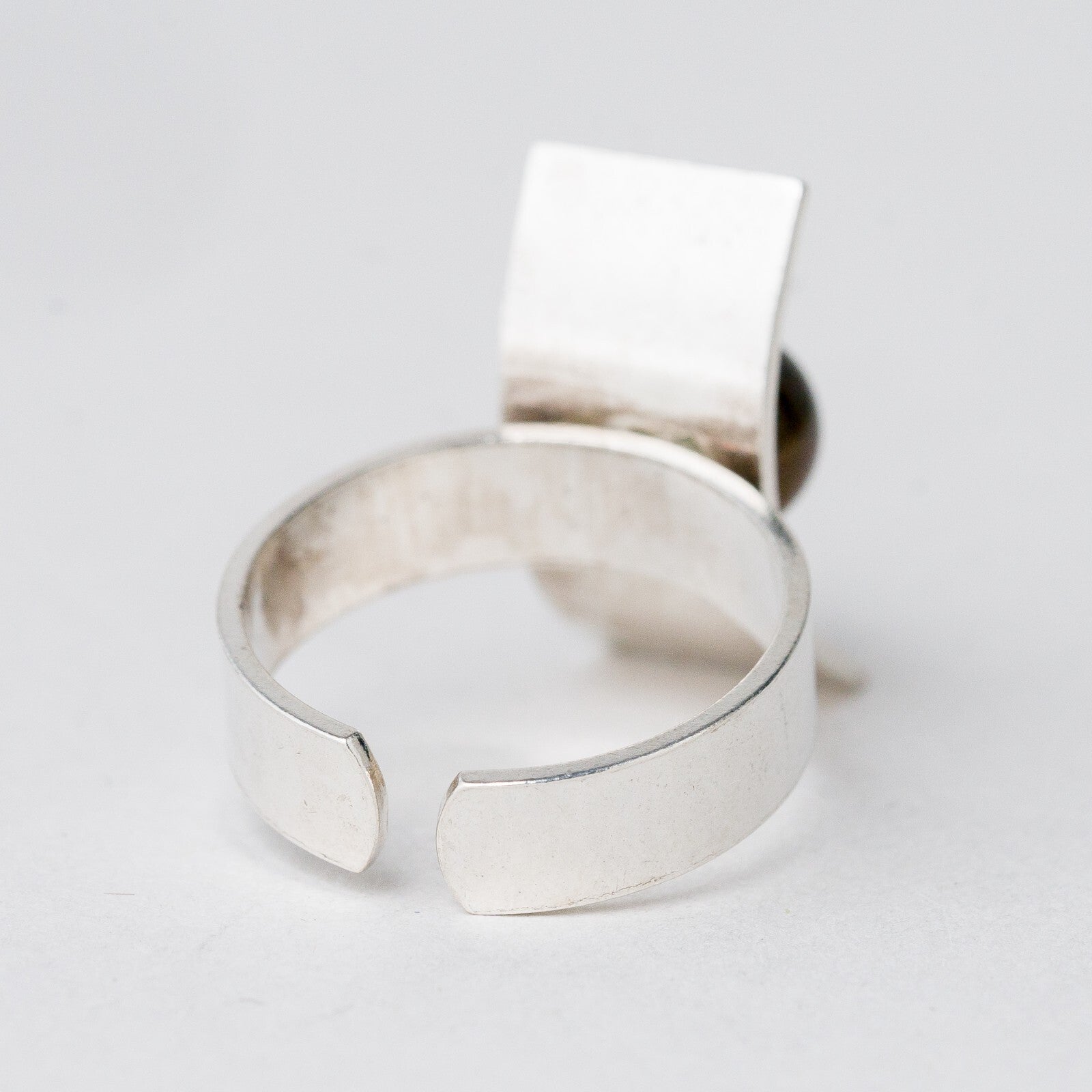 Silber Ring 835 Tigerauge Größe flexibel ca. 53 4,61 g4