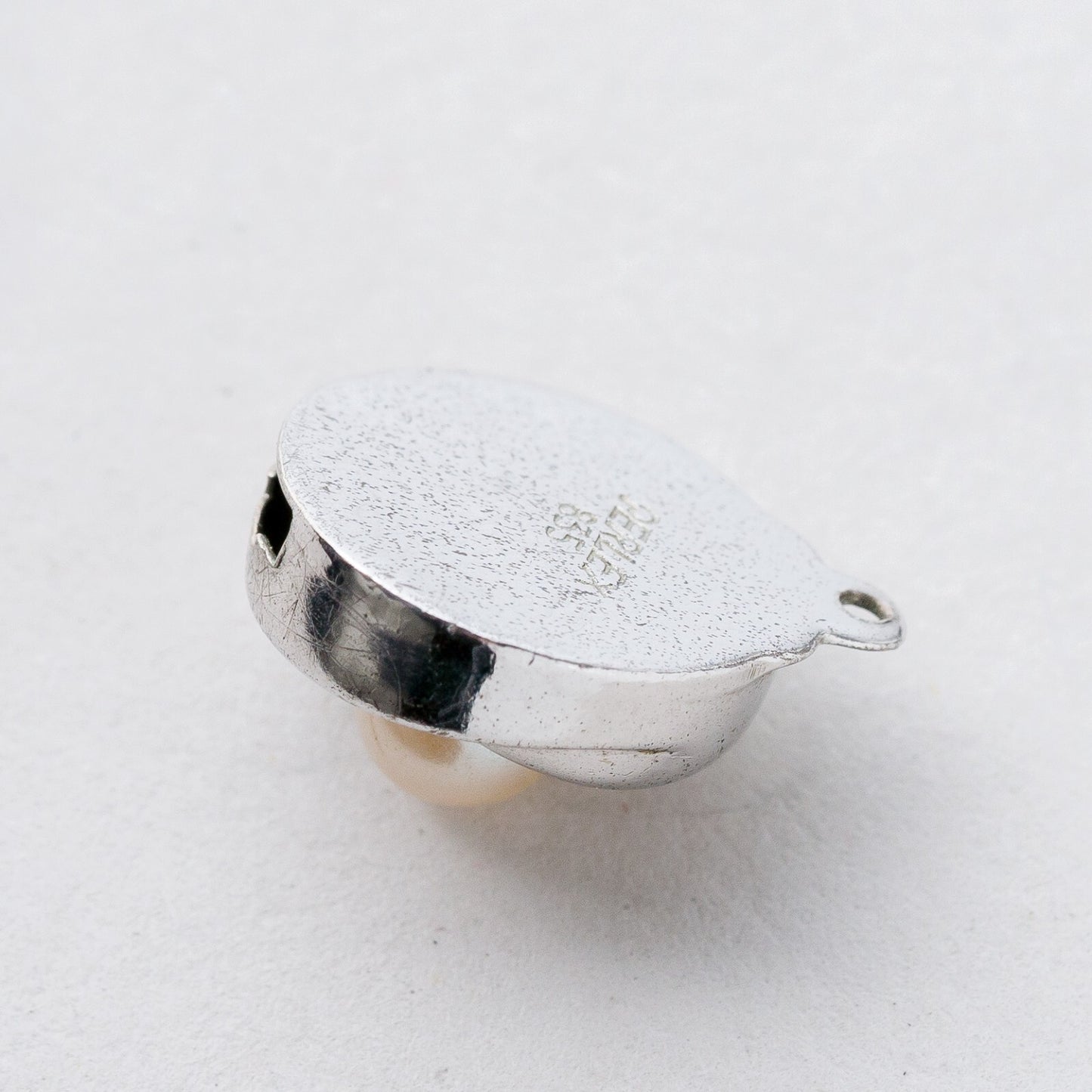 Kettenverschluss 835 Silber Perle 1,39 g3