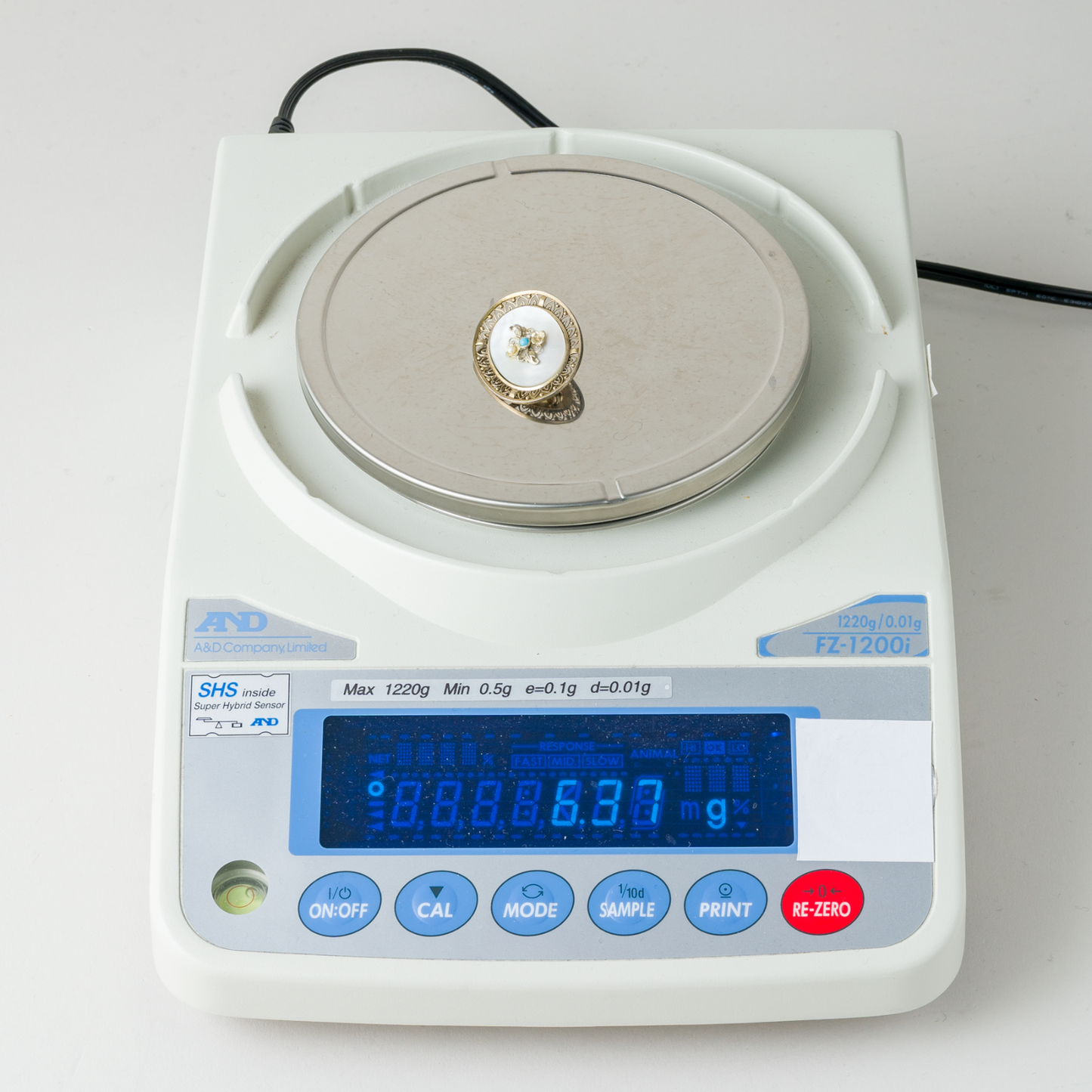 Brosche Perlmutt 835er Silber 6,37g3