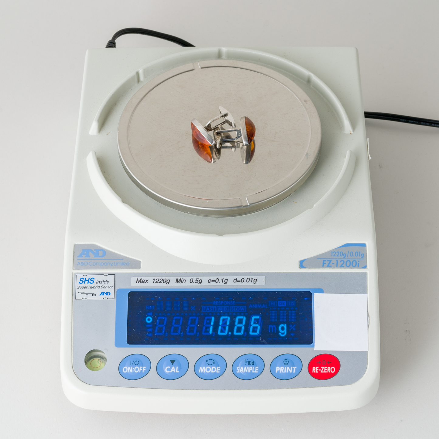 Manschettenknöpfe 835er Silber 10,86 g Bernstein7