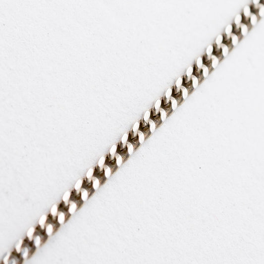 Silber Halskette 925 Panzerkette 1,7 mm 40 cm 2,89 g0