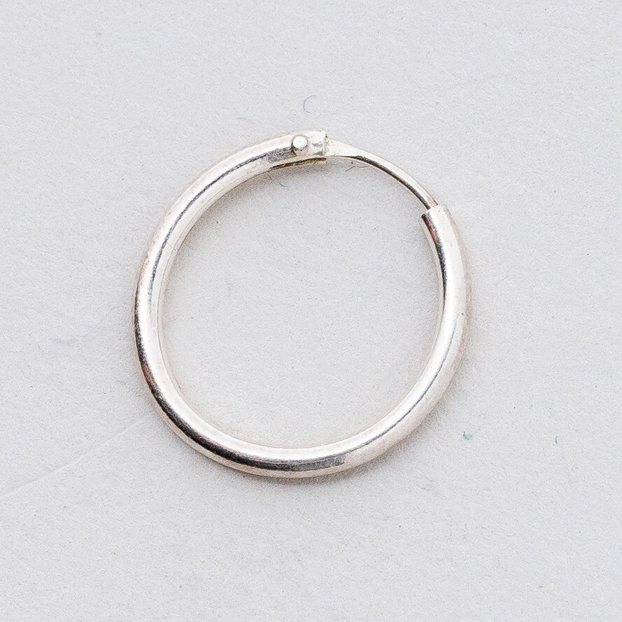 Einzelner Ohrring Creole Silber 0,38 g3