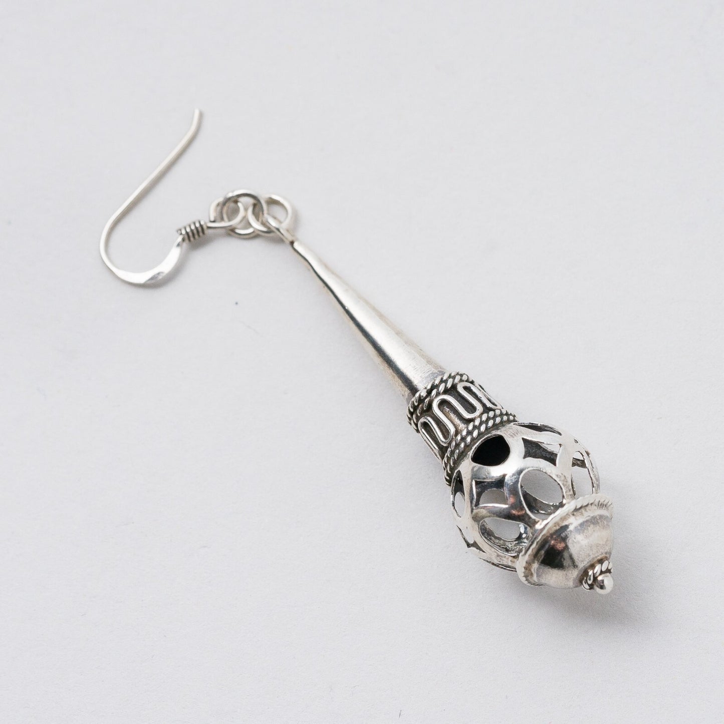 Einzelner Ohrring Hängeohrring Silber 3,68 g3