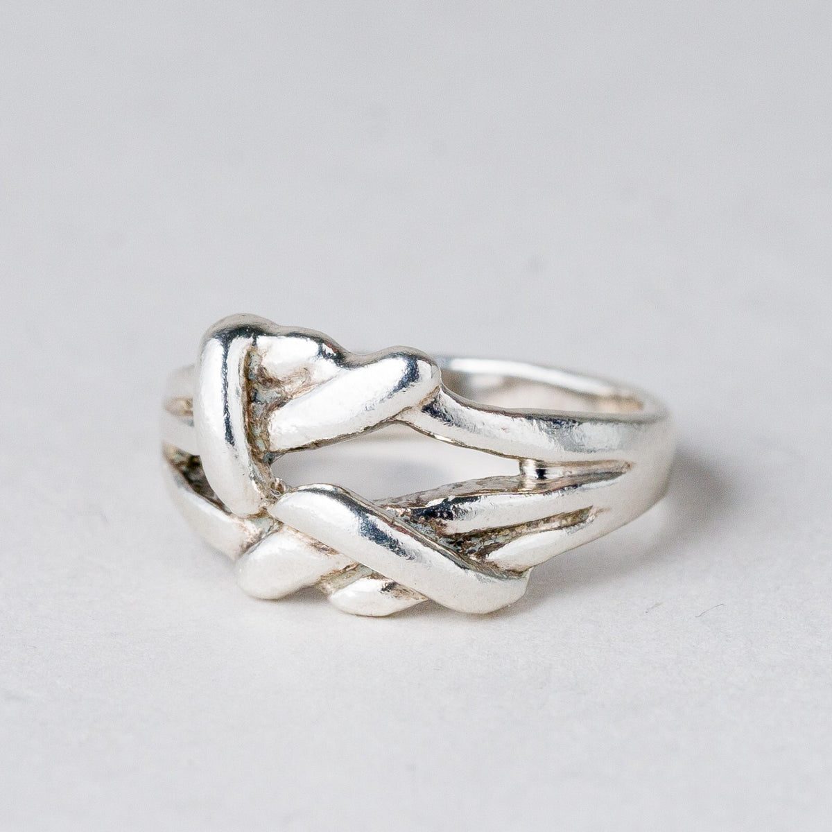 Silber Ring 925 Knoten Größe 48 (15,3 mm Ø) 2,64 g0