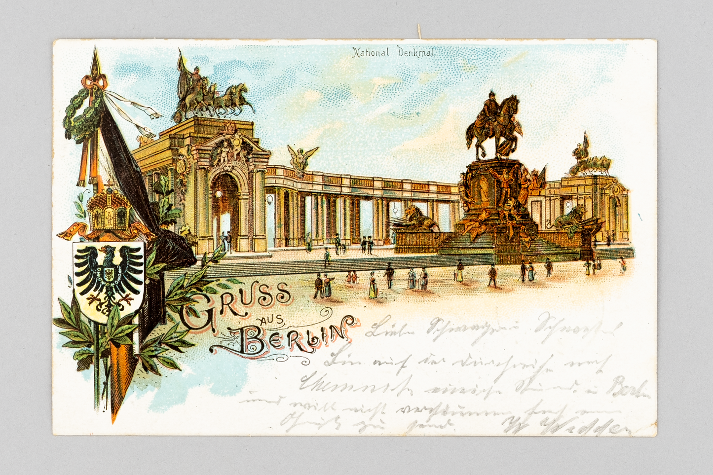 Ansichtskarte Gruss aus Berlin National Denkmal 19030