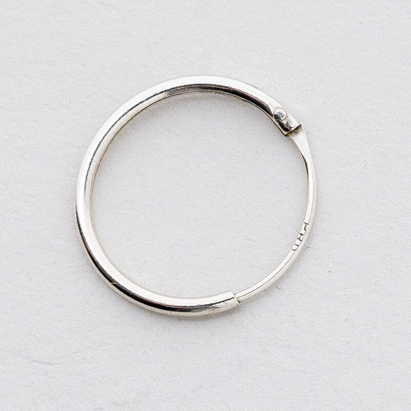 Einzelner Ohrring Creole Silber 0,27 g1