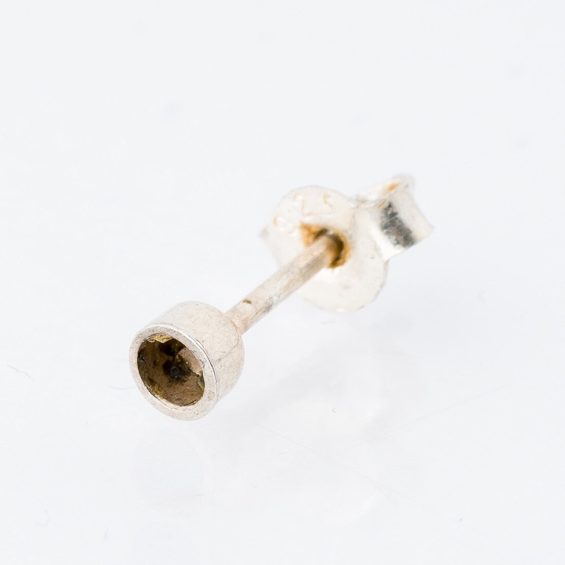 Einzelner Ohrring Ohrstecker Ohne Stein Silber 0,22 g0