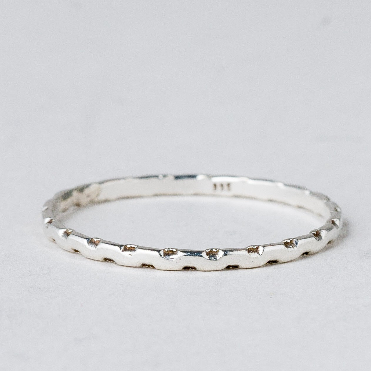 Silber Ring 835 Größe 57 (18,1 mm Ø) 0,6 g2