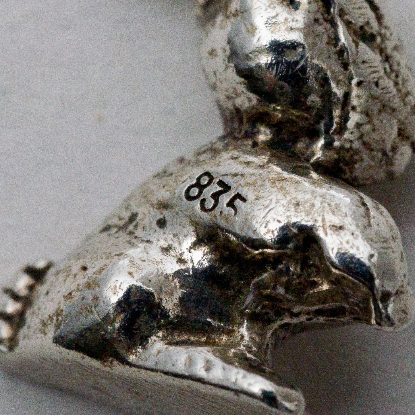 Silber Anhänger Kettenanhänger 835 Hase 2,91 g7